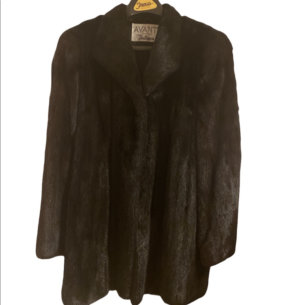 Vintage black réal mink coat
